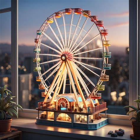 Miniature Ferris Wheel With A View Ai Generated Artwork Nightcafe