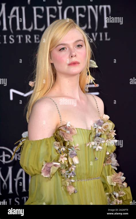 Elle Fanning At The World Premiere Of The Movie Maleficent Make The