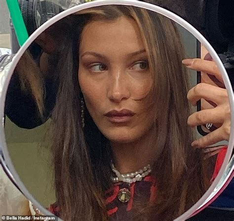 Bella Hadid Is A Glamorous Girl In Pearls As She Snaps Smoldering