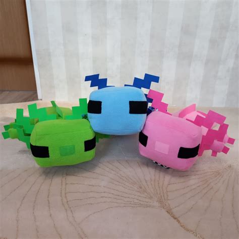 Minecraft Axolotl Plush Toy 22 Inch Gamer T Plush Soft Etsy