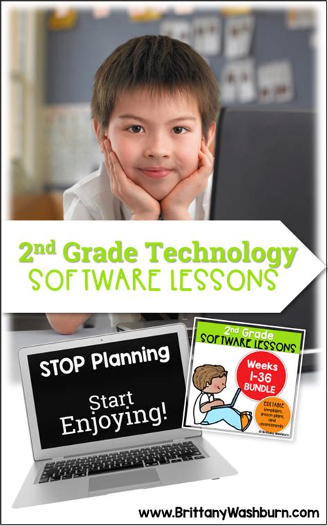 Technology Teaching Resources With Brittany Washburn 2nd Grade Software Lessons For The