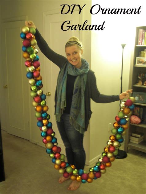Upside Down Grace Diy Holiday Ornament Garland