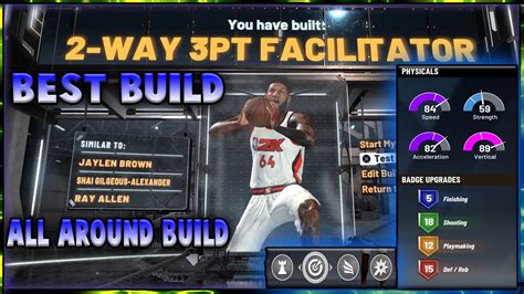 How To Create The Best All Around Sg Build In Nba 2k20 Most