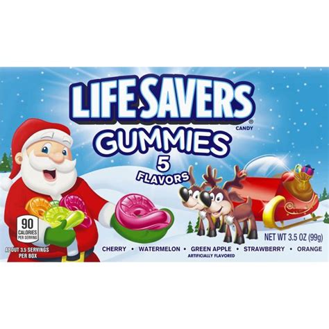 Life Savers 5 Flavors Gummies Holiday Christmas Candy