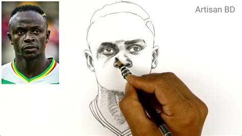 Drawing Of Sadio Mané Pencil Sketch Easy Sadiomane Youtube