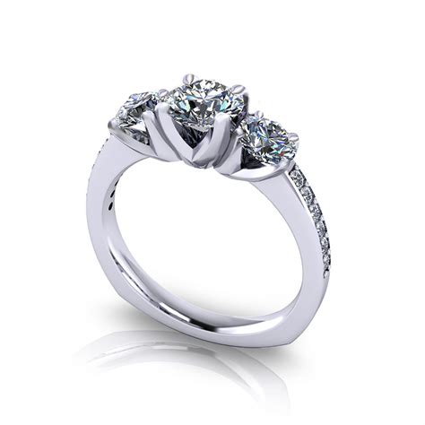 With free fedex priority overnight. Classic Three Stone Engagement Ring - Jewelry Designs