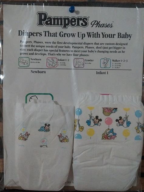 Vintage Pampers Phases Childbirth Classroom Ebay