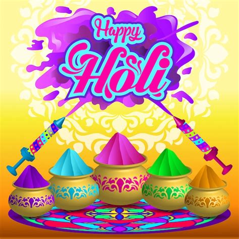 Premium Vector Holi Celebration