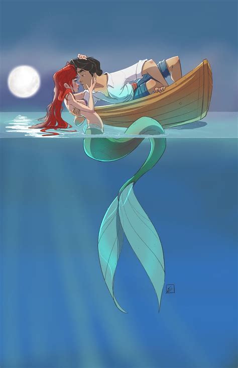 Ariel And Eric By Noaheisenman On Deviantart In 2021 Disney Drawings