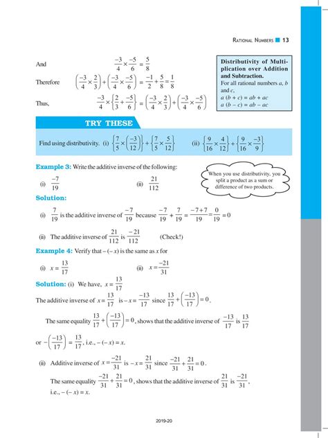 Ncert Book Class 8 Maths Chapter 1 Rational Numbers Aglasem Schools