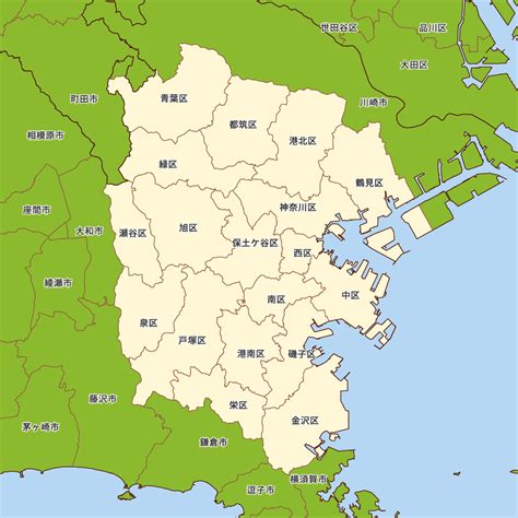 点滴 衝突 クラウン マクロ 抽象化 水. 神奈川県横浜市の地図 | Map-It マップ・イット