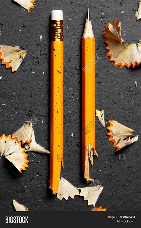 Broken Pencil Shavings Image And Photo Free Trial Bigstock