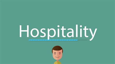 Hospitality Pronunciation Youtube