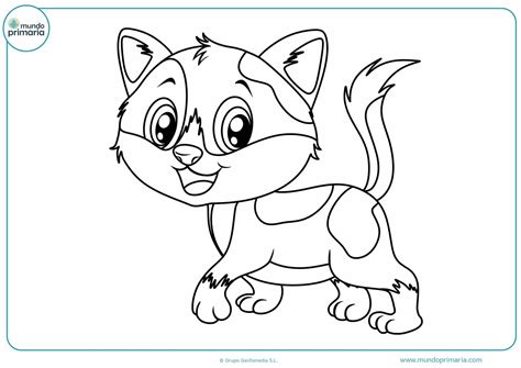 Dibujos De Gatos Para Colorear E Imprimir Gatito Para Colorear Pdmrea