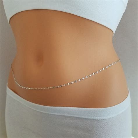 Sterling Silver Belly Chain Gold Filled Belly Chain Belly Etsy Canada