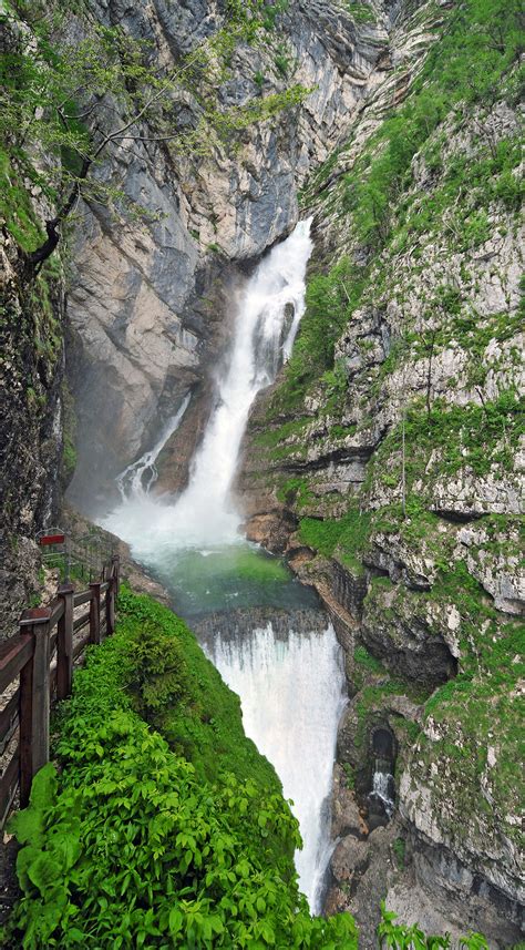 Visit And Explore The Savica Waterfall Above Lake Bohinj In Slovenia