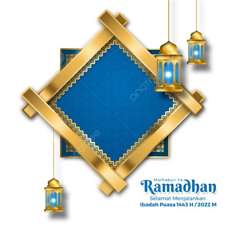 Marhaban Ya Ramadhan 2023 White Transparent Texture Ramadan Lamp With