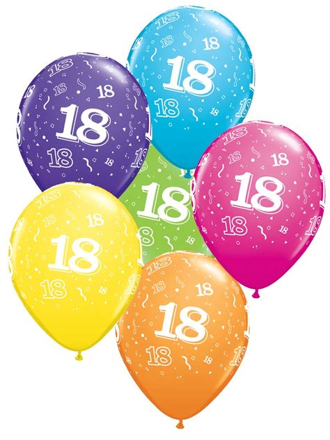 Age 18 Latex 11 Balloons 6pk