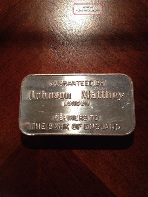 100 Grams Johnson Matthey Jmc Fine Silver Bar