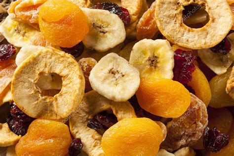 Organic Healthy Assorted Dried Fruit — Stock Photo © Bhofack2 57305397