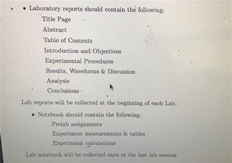 👍 Lab Report Table Of Contents How To Write A Lab Report