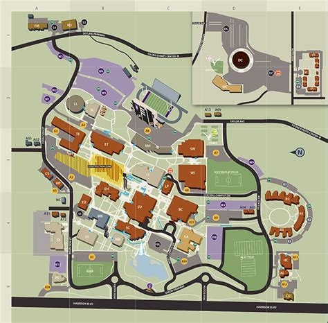 Ogden Campus Map Campus Map Map Map Design