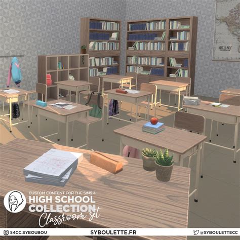Highschool Collection Classroom Set Part 2 Furniture Packs