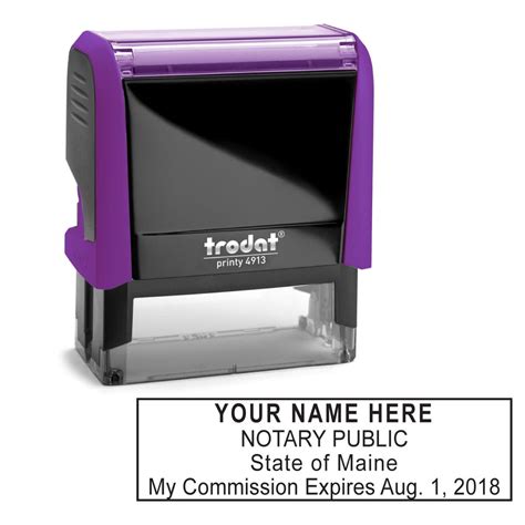 Maine Notary Stamp Order Online Fast Shipping