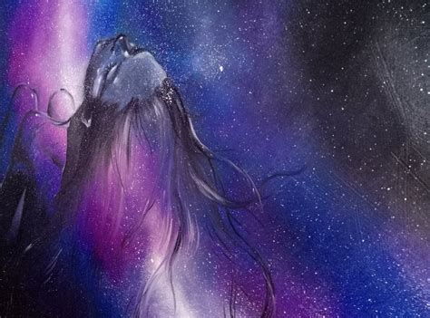 Nude Oil Painting Original Zodiac Starry Night Sky Space Etsy