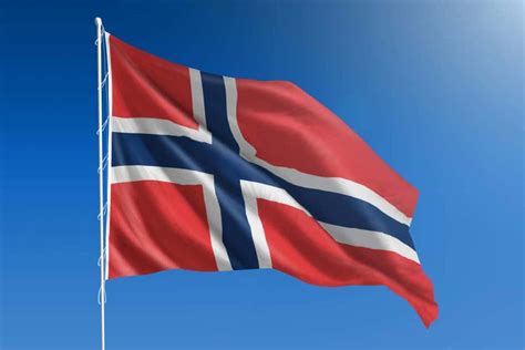 La bandera de suecia consta de fondo azul claro, con una cruz amarilla distribuida de forma horizontal a lo largo de la bandera. Bandera de Noruega | Banderade.info