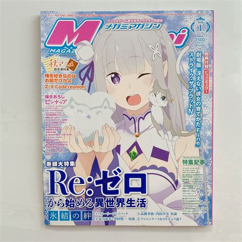 Megami Magazine Re Zero Anime Hobbies And Toys Books And Magazines