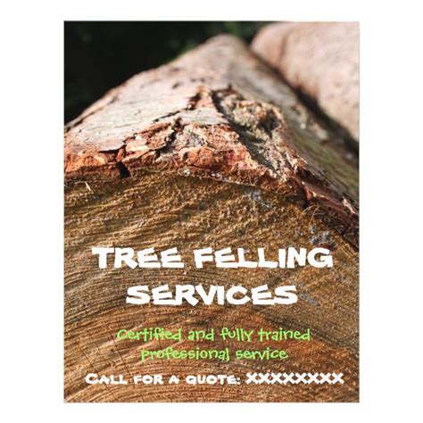 Tree Felling Lumberjack Flyer