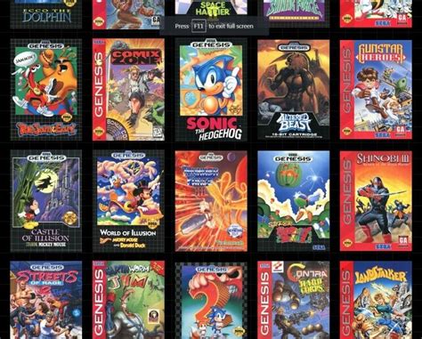 Top 300 Best Sega Genesis Games In Chronological 1989 1997 52 Off