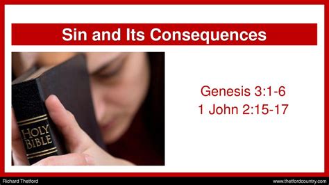 Sin And Its Consequences Ppt Download