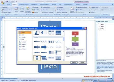 Microsoft Word 2007 Ficha Insertar De Microsoft Word 2007