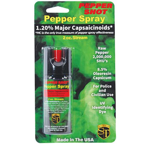 Pepper Shot 12 Mc 2 Oz Pepper Spray Stream