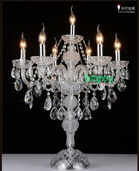 Crystal Table Lamp Modern Crystal Candelabra Centerpieces Wedding Glass