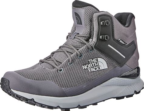 The North Face Mens Vals Mid Wp Trekking And Hiking Boots Blackened