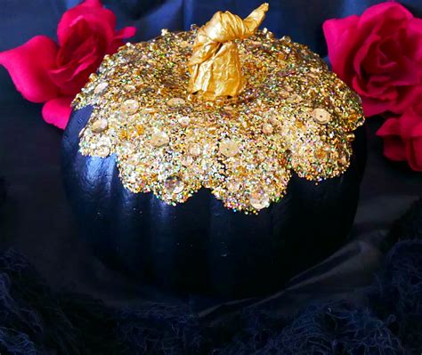 DIY Halloween Glam Glitter Pumpkin Of My Pinterventures