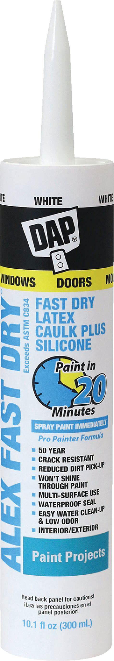Buy Dap Alex Fast Dry Siliconized Acrylic Latex Caulk 101 Oz White