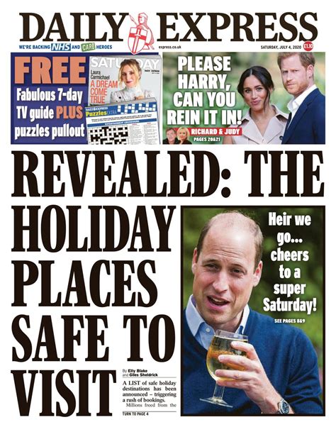 Daily Express July 04 2020 Newspaper Get Your Digital Subscription
