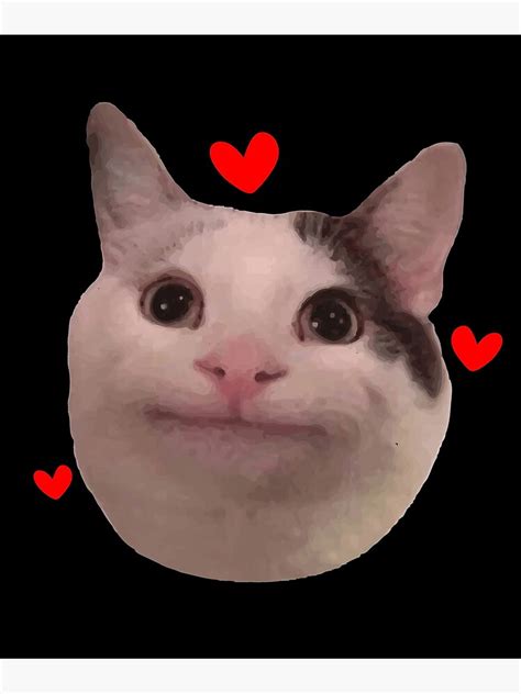 Polite Kitty Cute Cat Memes Premium Matte Vertical Poster