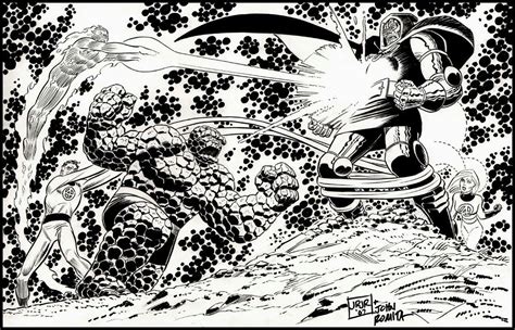 Fantastic Four Vs Doom By John Romita Jr And Sr Romita Comic Books Art