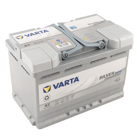 Varta A7 Silver Dynamic Agm 12v 70ah 760a Autobatterie Start Stop 570