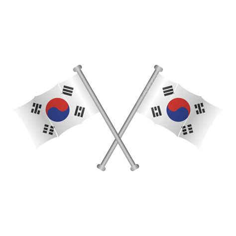 South Korea Flag Vector South Korea Flag South Korea Day Png And