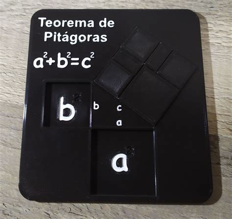 Archivo Stl Demostración Didáctica Del Teorema De Pitágoras・modelo Para