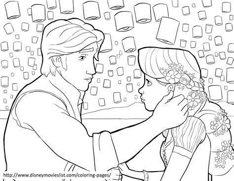 Rapunzel Tangled Coloring Pages at GetColorings.com | Free printable