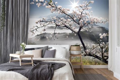 2016 china new design inkjet porcelain 3d murals on buildings wall painting 3d for wholesales murals wallpaper uk production item wall mural size as to the wall size, custom size mural customize material 1. Get The Japanese Interior Trend With Cherry Blossom ...
