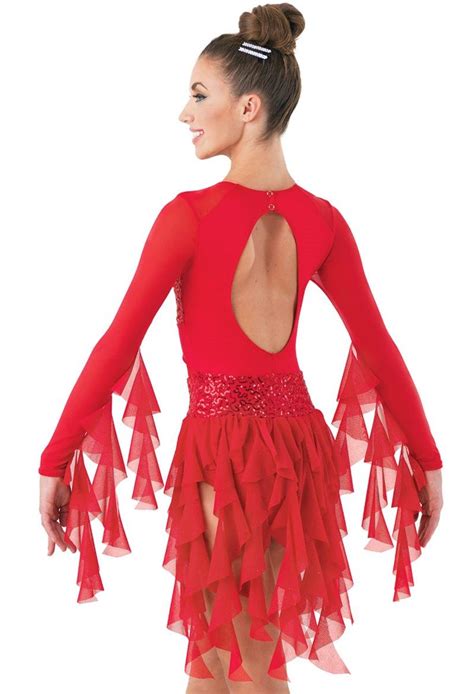 Weissman Mesh Inset Spiral Sequin Dress Dance Costumes Sequin Dress