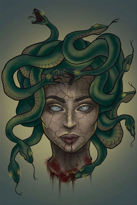Medusa Artwork Medusa Art Medusa Painting